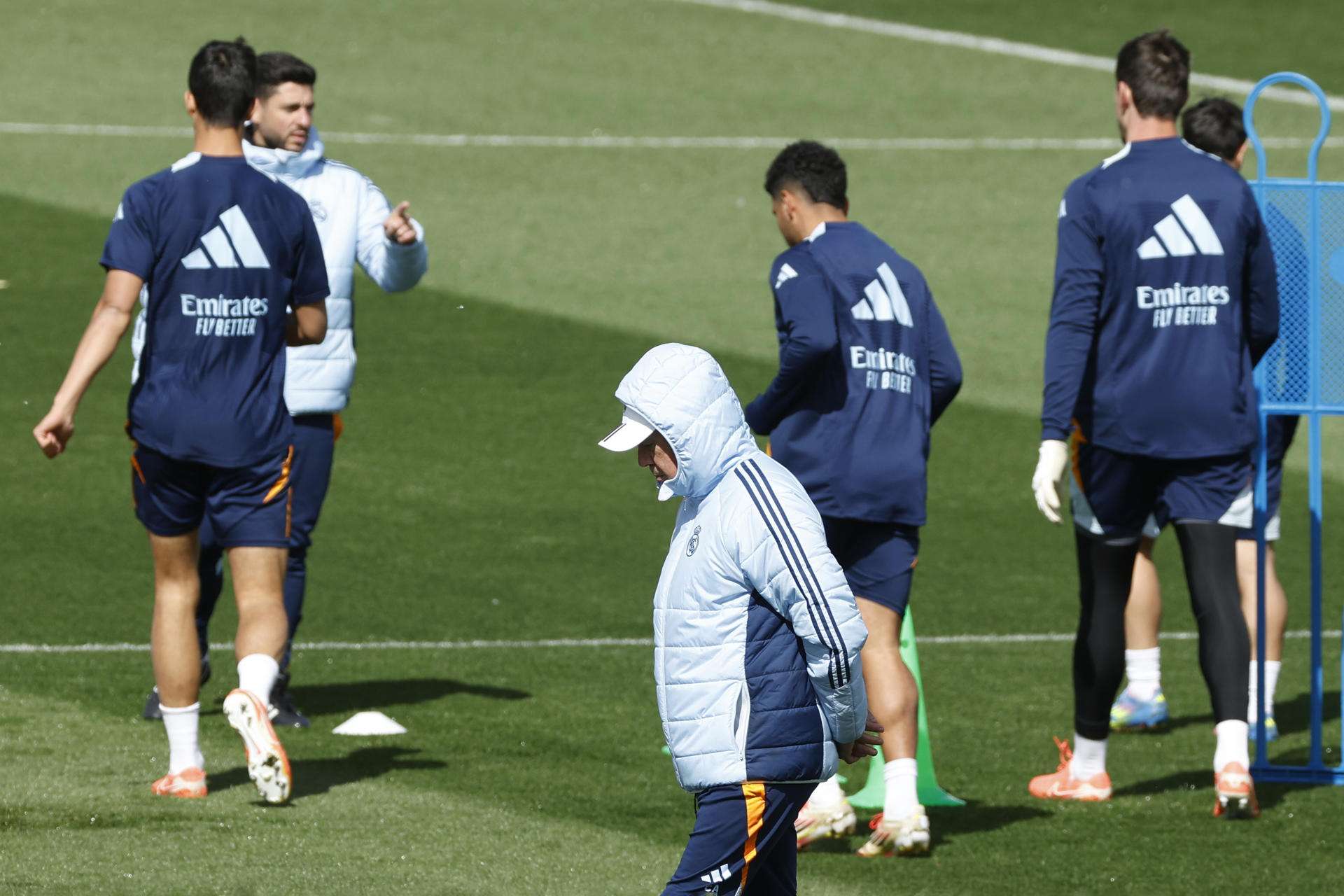 Caras largas en el entrenamiento del Real Madrid sin Mbappé