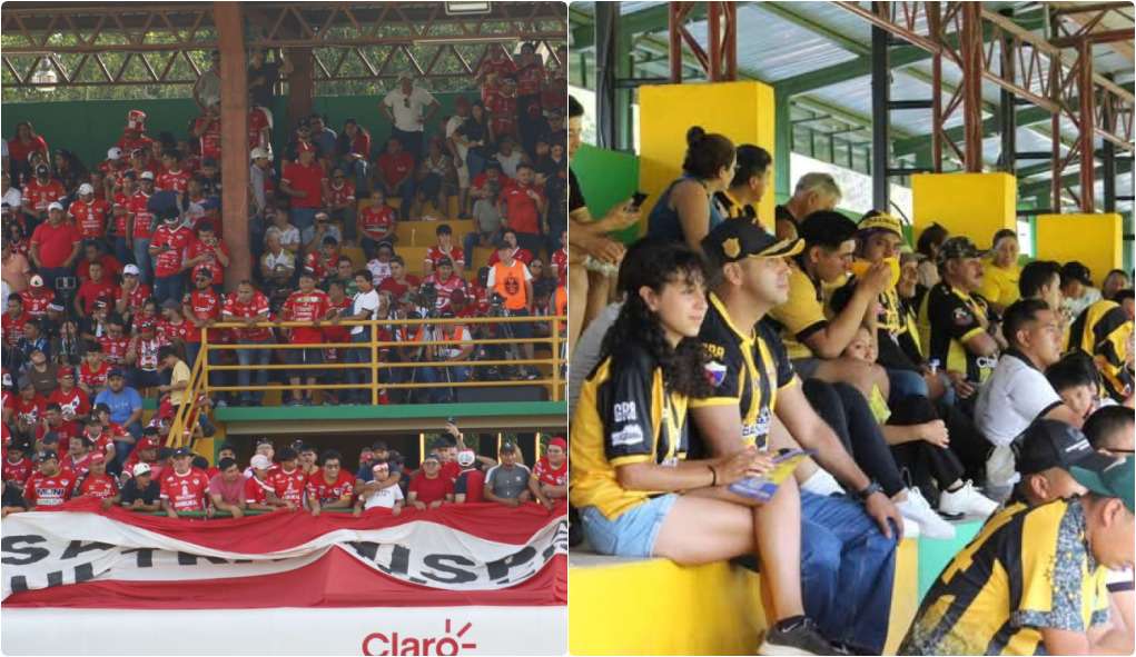 EN IMÁGENES | Gran ambiente con las dos aficiones presentes para el Aurora vs Sacachispas
