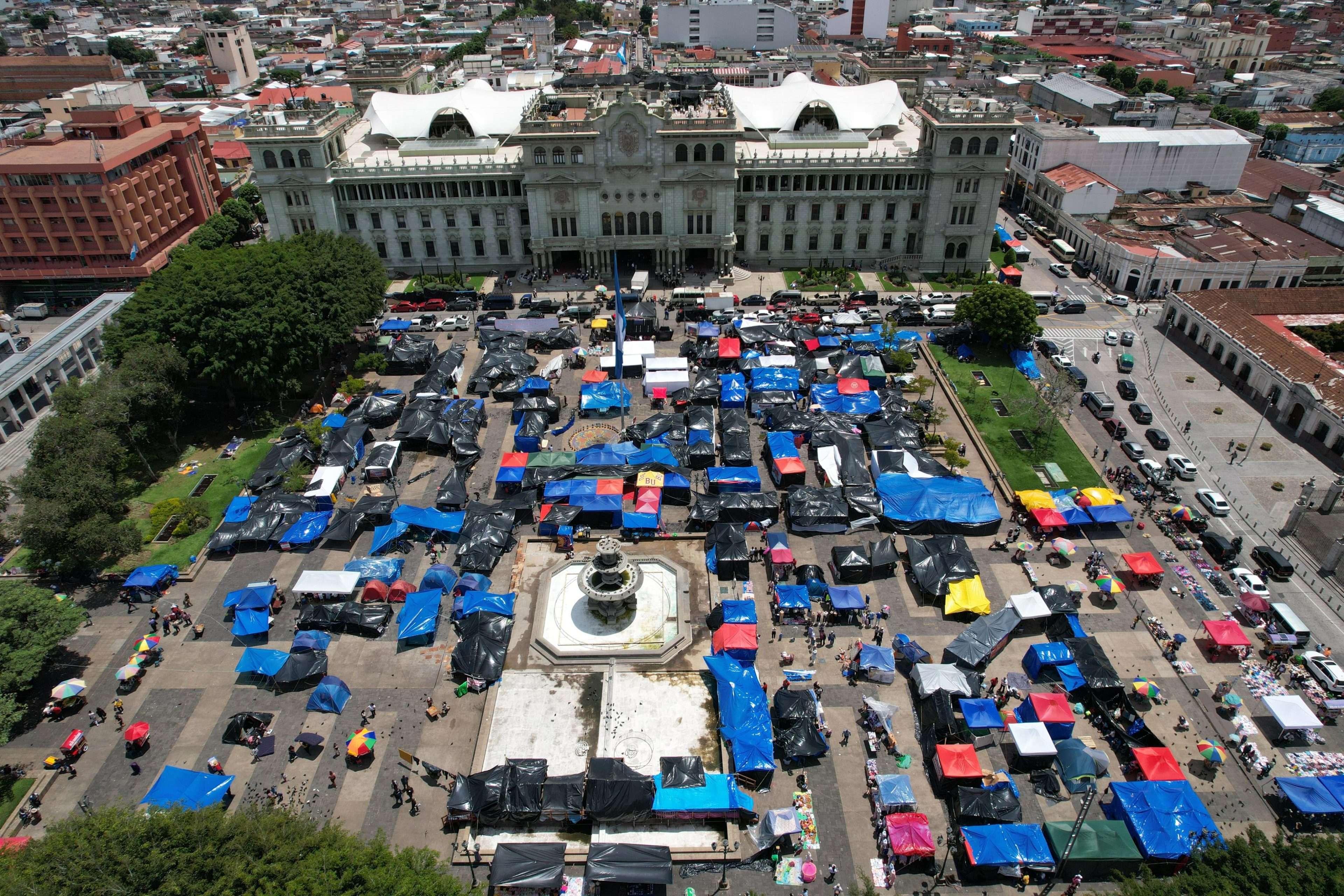 Plaza de la constitución, manifestación maestros