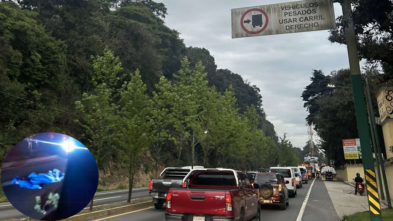 Persona atropellada en ruta interamericana
