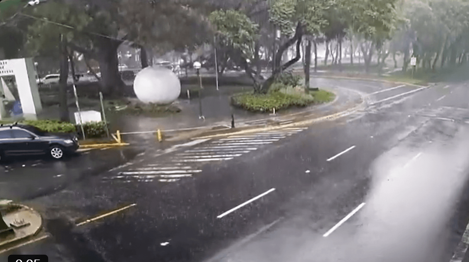 lluvia en la capital