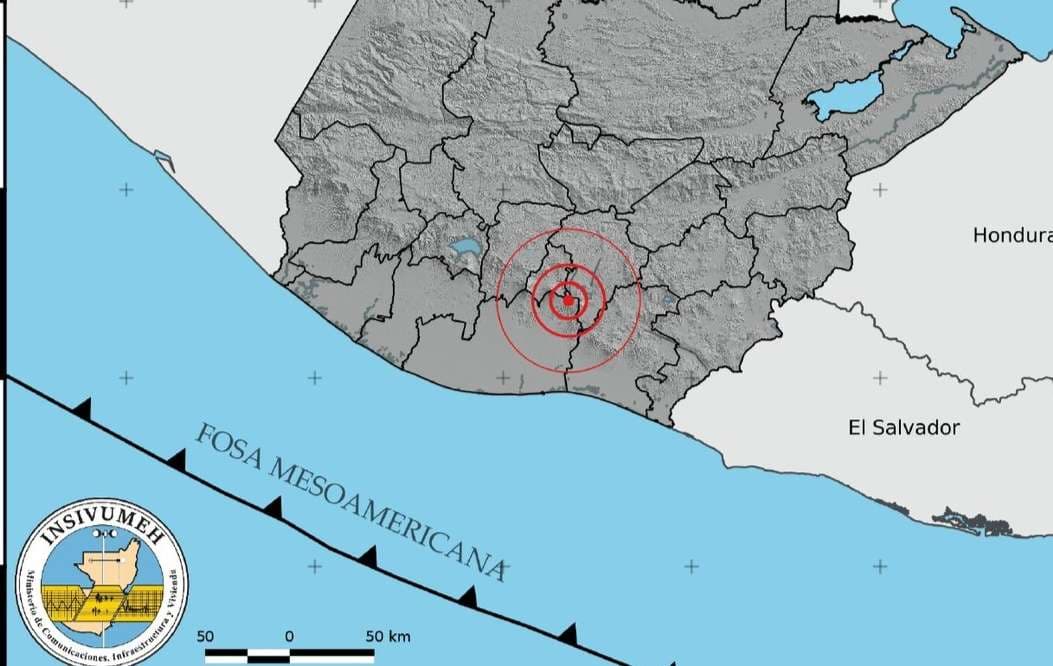 Otro temblor se registra al sur de Guatemala