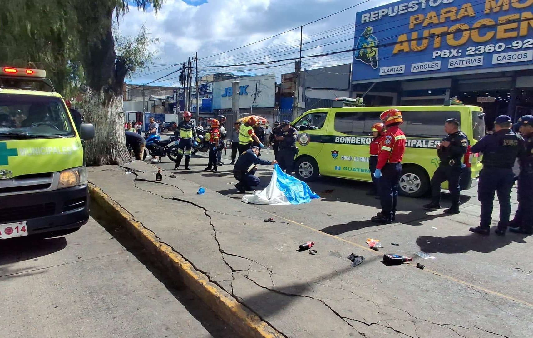 Ataque armado en zona 9 paraliza el tránsito y deja un fallecido