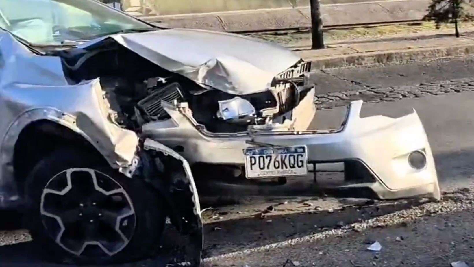 Accidente complica tránsito en la calzada Atanasio Tzul