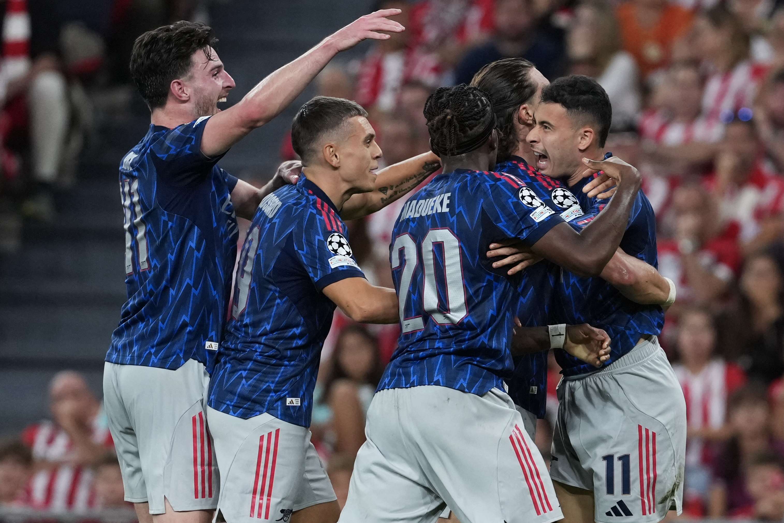 Champions League | Arsenal domina en San Mamés y arranca con victoria en la Champions