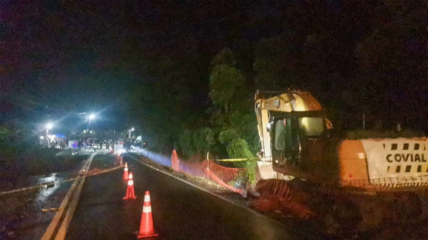 Covial anuncia cierre total en ruta Cito Zarco por trabajos de estabilización