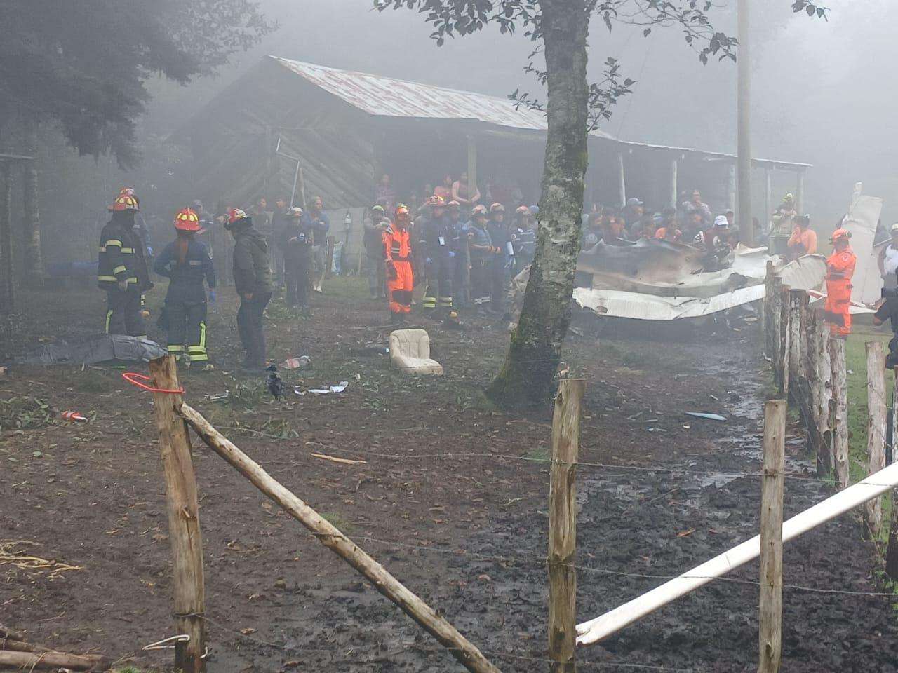 EN FOTOS | ¡Tragedia en vuelo! Así fue el desplome de una avioneta en Chimaltenango