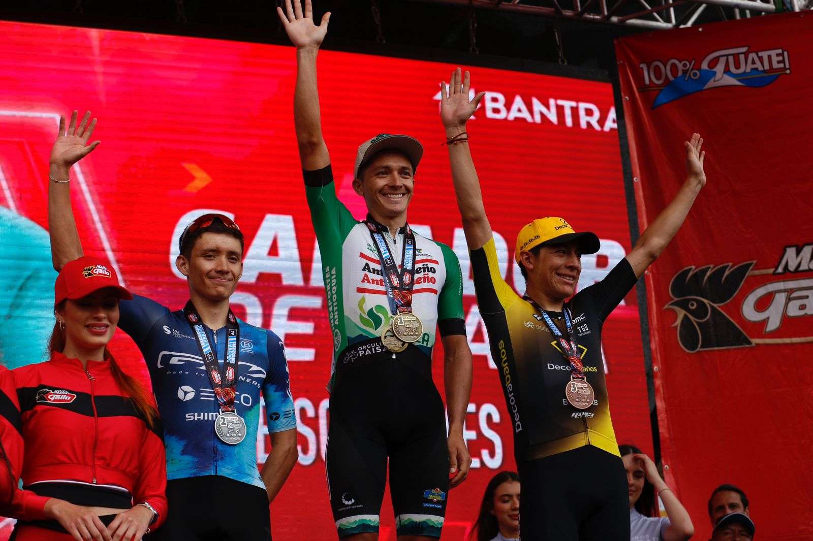 Podio sexta etapa.