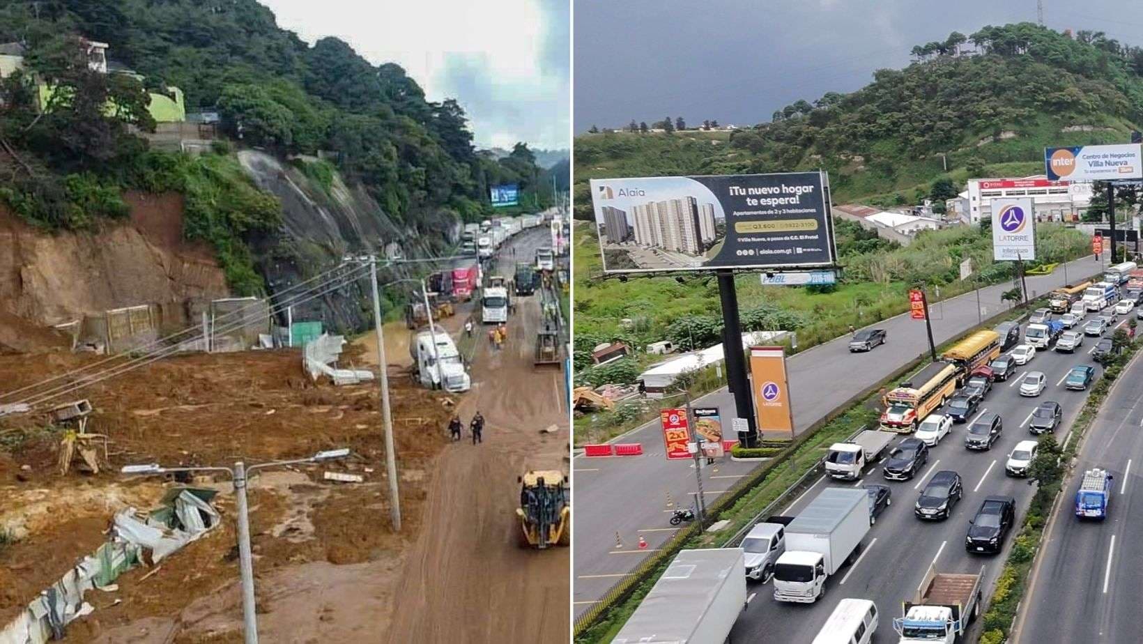 Lluvia y derrumbes vuelven a poner a prueba la movilidad en el corredor sur ¡Esto es lo que necesitas saber!