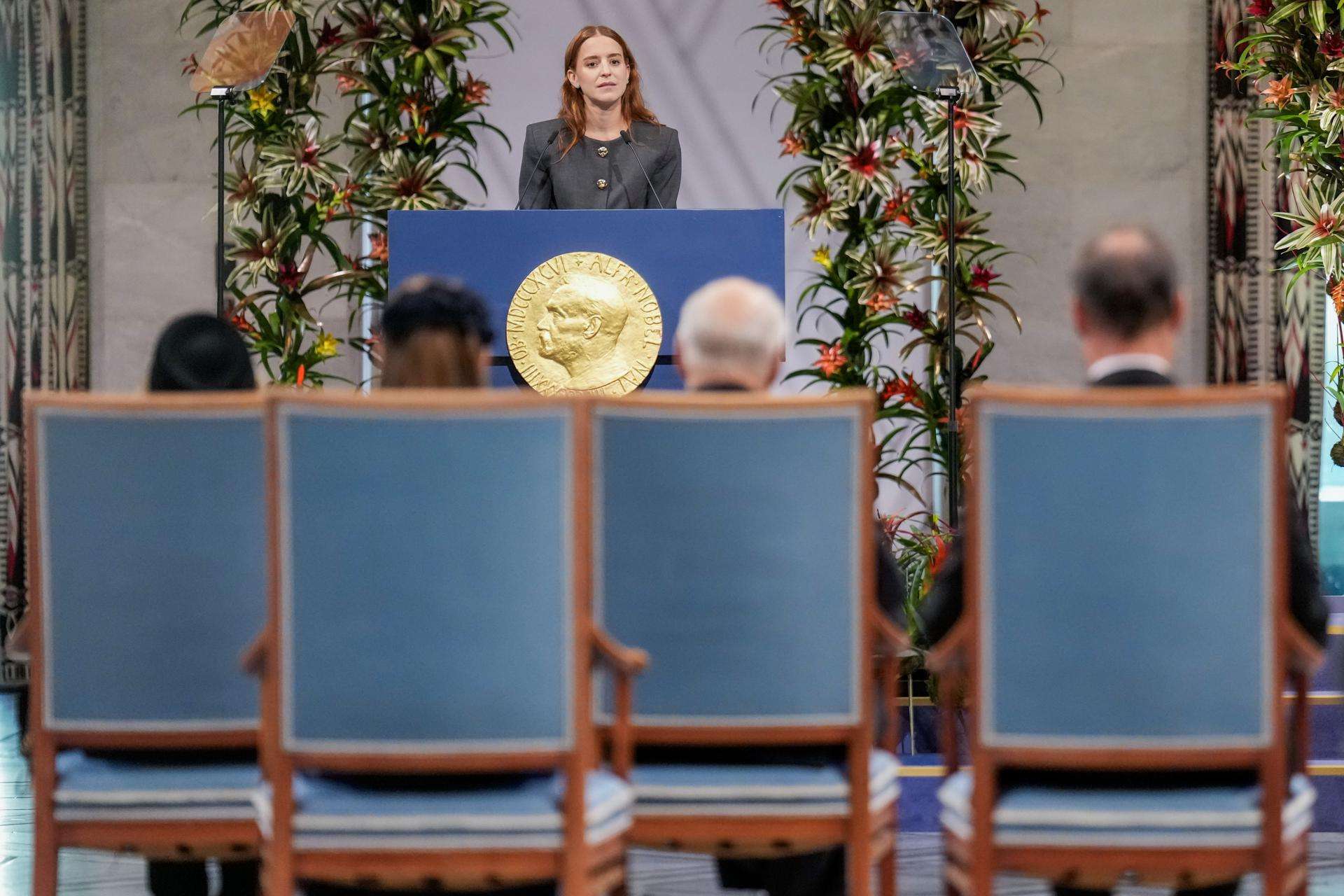 Machado dedica el Nobel de la Paz a todos los venezolanos y a los líderes que la apoyaron