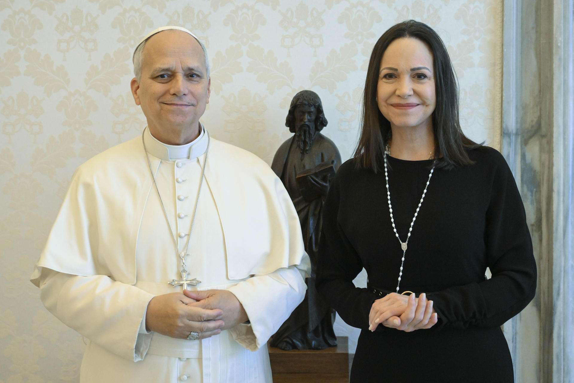 María Corina Machado pidió al papa interceder por los presos y la transición en Venezuela