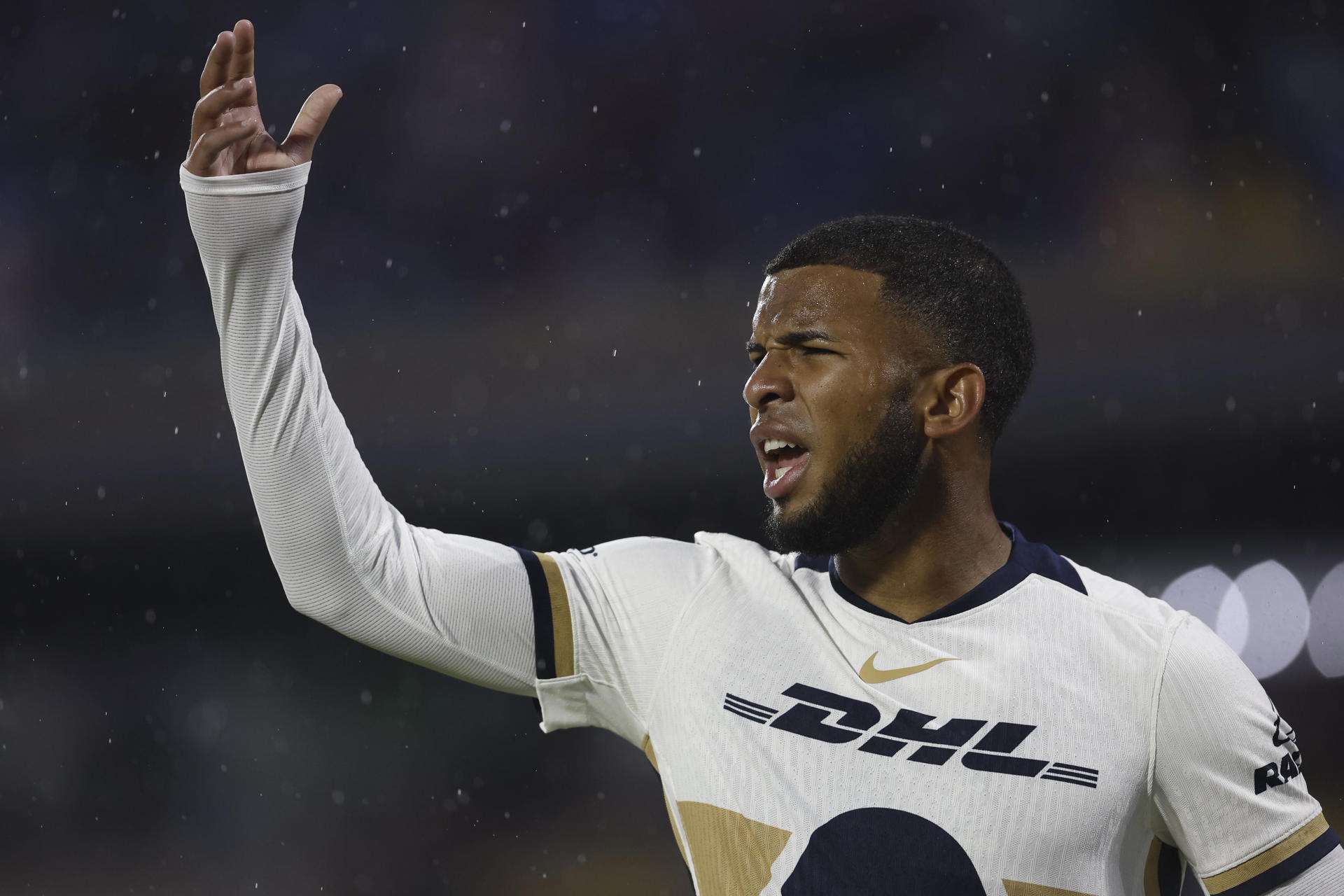 Pedro Vite de Pumas reacciona en un partido de la Liga MX en el Estadio Olímpico Universitario, en Ciudad de México (México). Imagen de archivo. EFE/ Sáshenka Gutiérrez