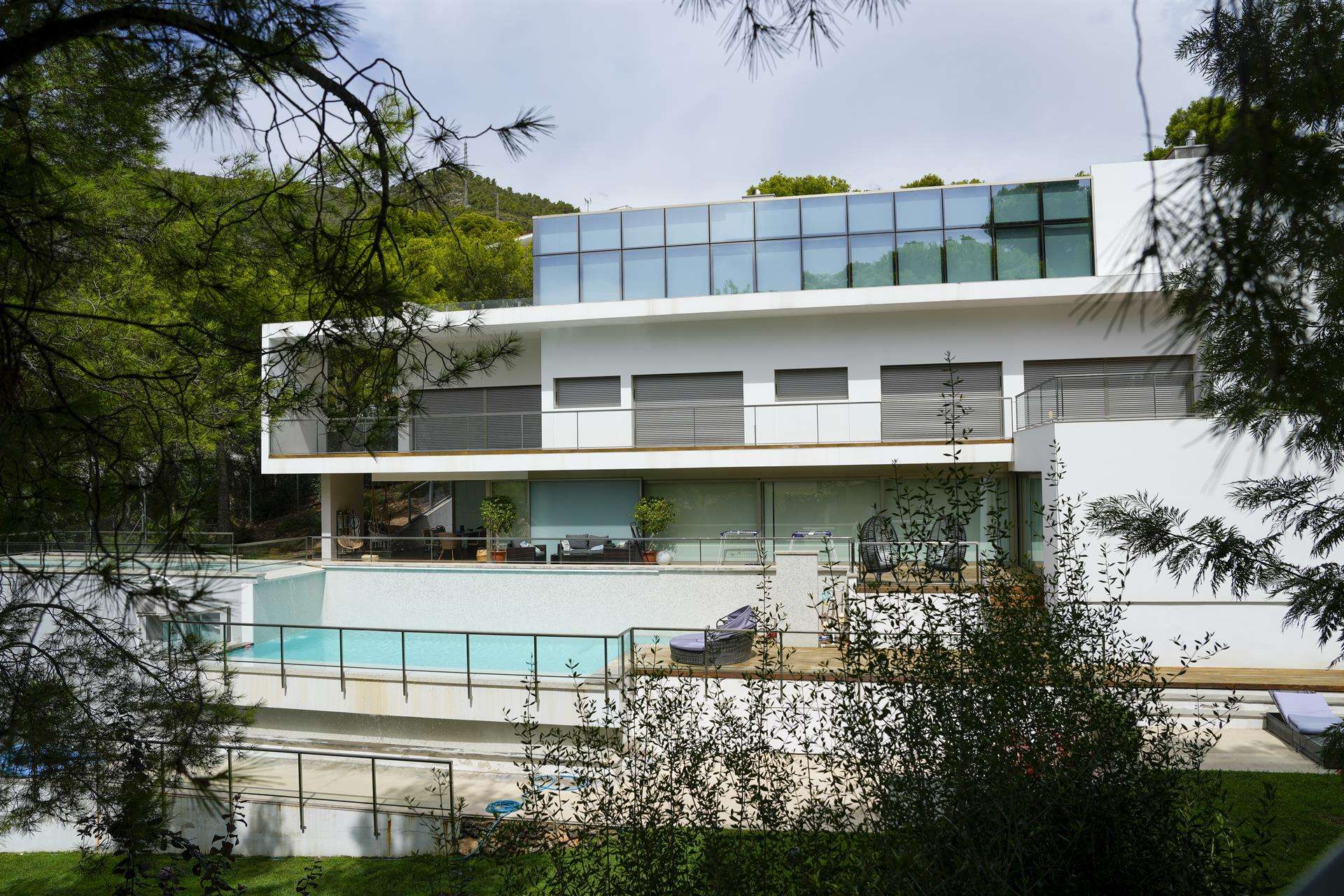 Domicilio del delantero gabonés del FC Barcelona Pierre-Emerick Aubameyang en Castelldefels (Barcelona). EFE/Alejandro García