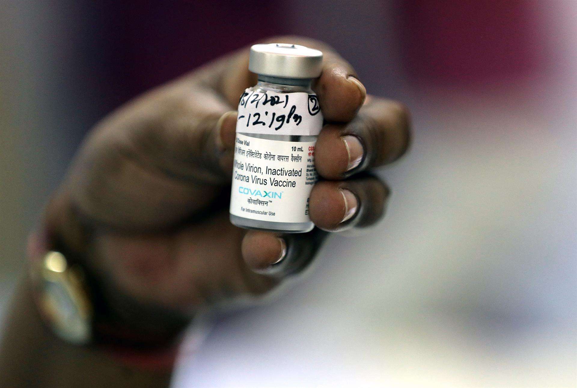 vacuna contra la covid-19 Covaxin, desarrollada por Bharat Biotech en febrero de 2021