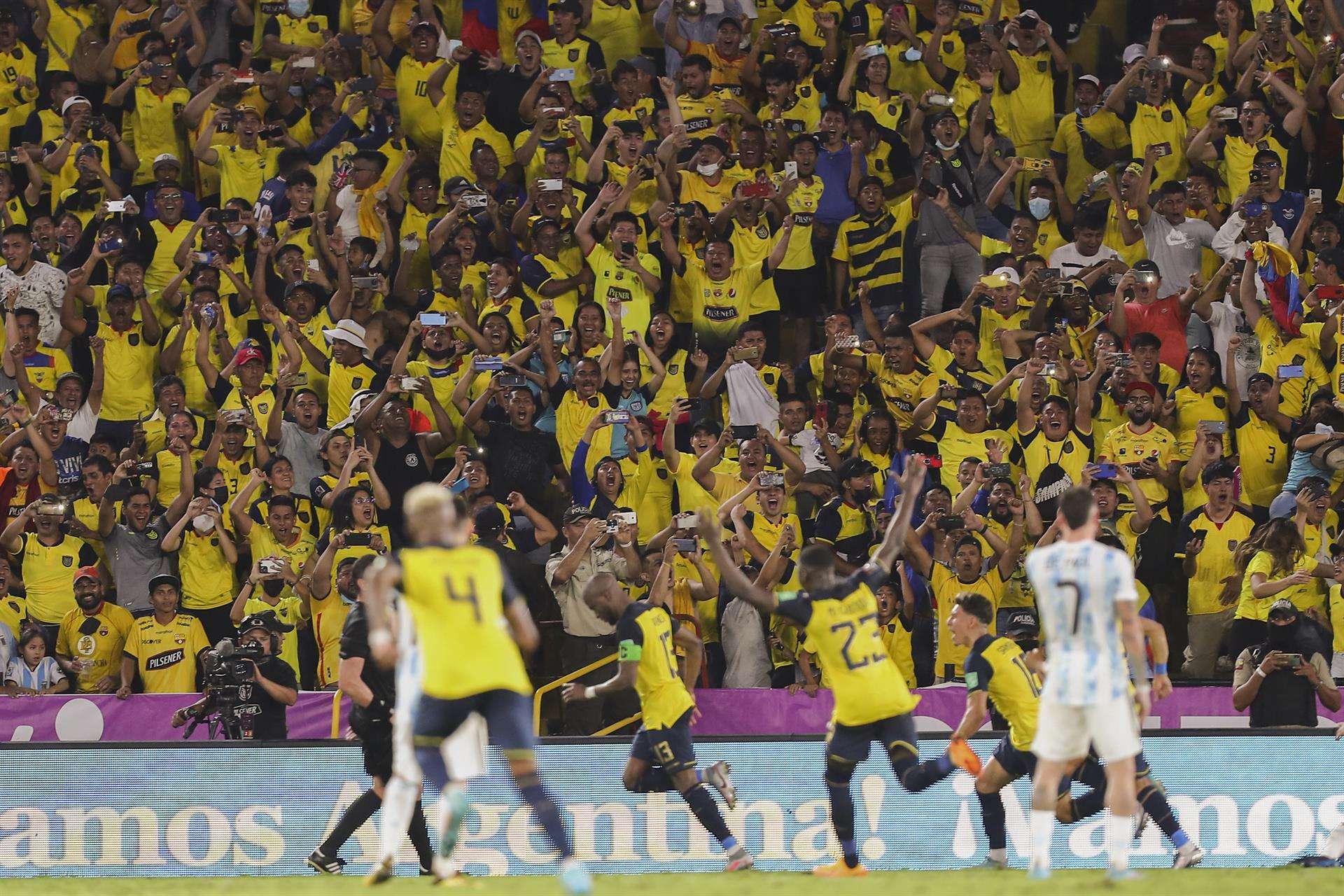 Fotografía de archivo de jugadores de Ecuador. EFE/ José Jácome