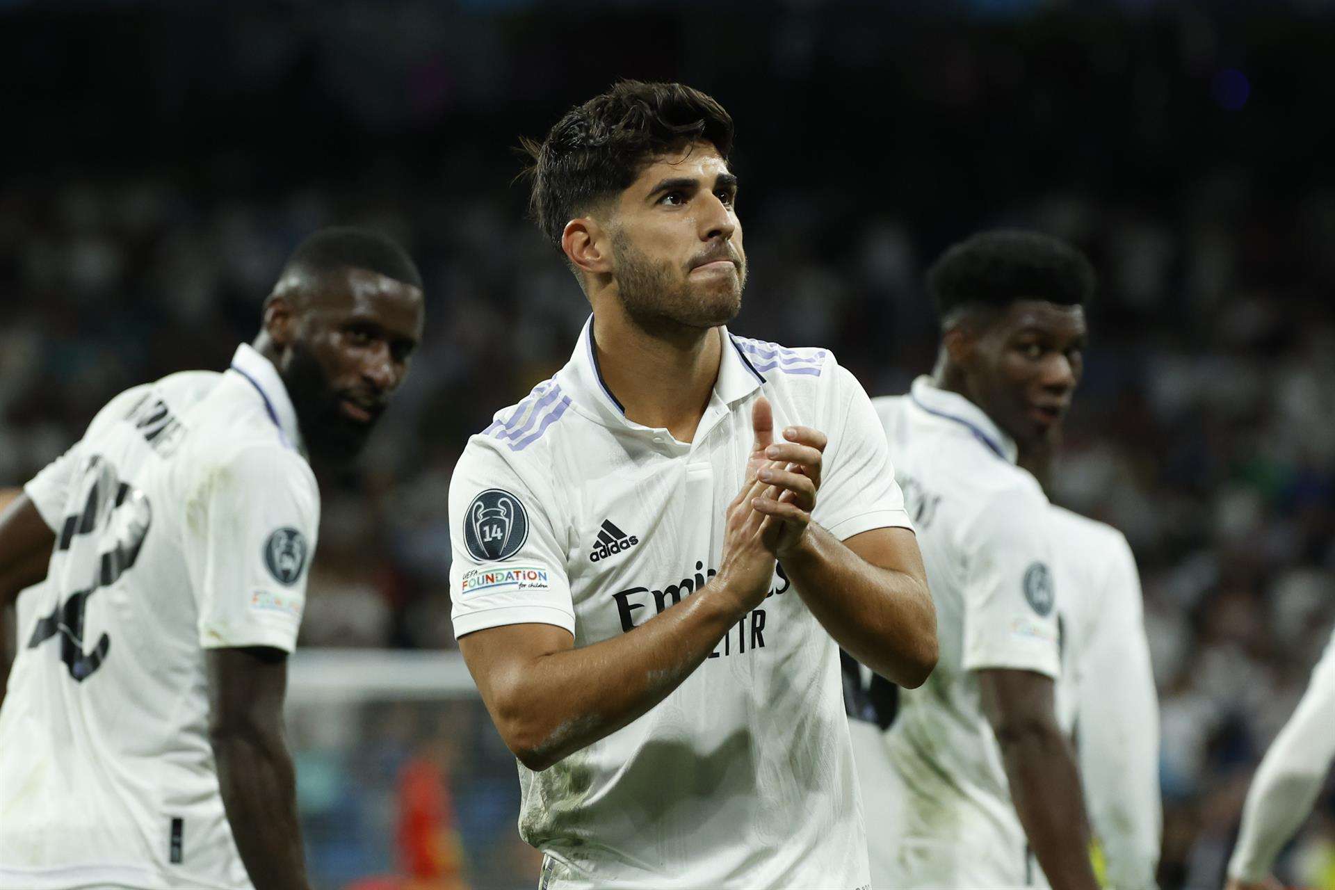 El delantero del Real Madrid Marco Asensio. EFE/JUANJO MARTIN