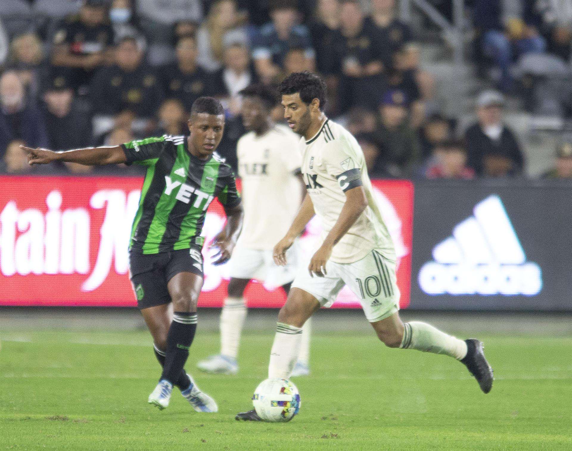 El delantero de Los Angeles Football Club Carlos Vela, en una fotografía de archivo. EFE/ Armando Arorizo