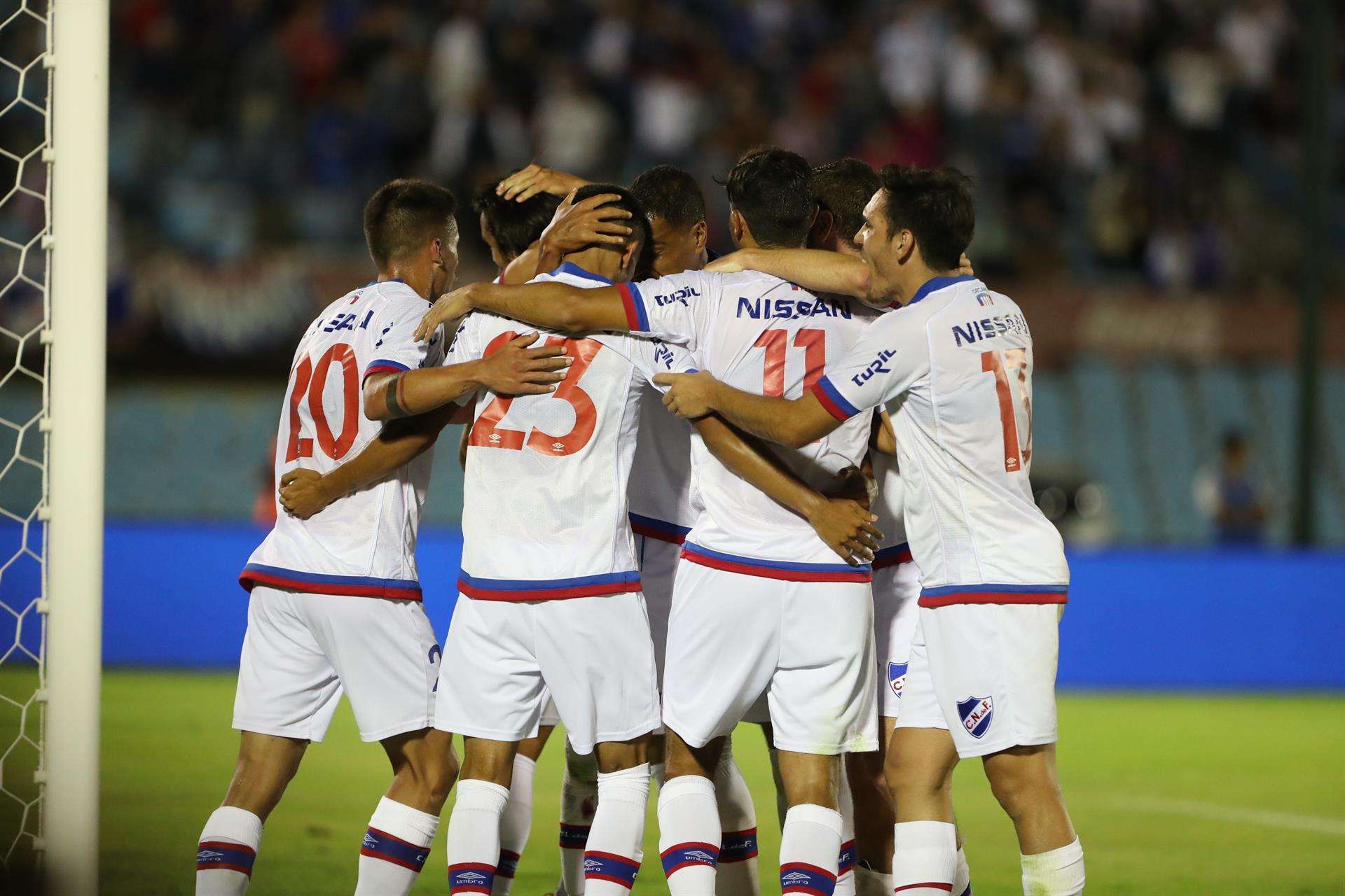 En la imagen un registro de archivo de otra de las celebraciones del Nacional uruguayo. EFE/Raúl Martínez