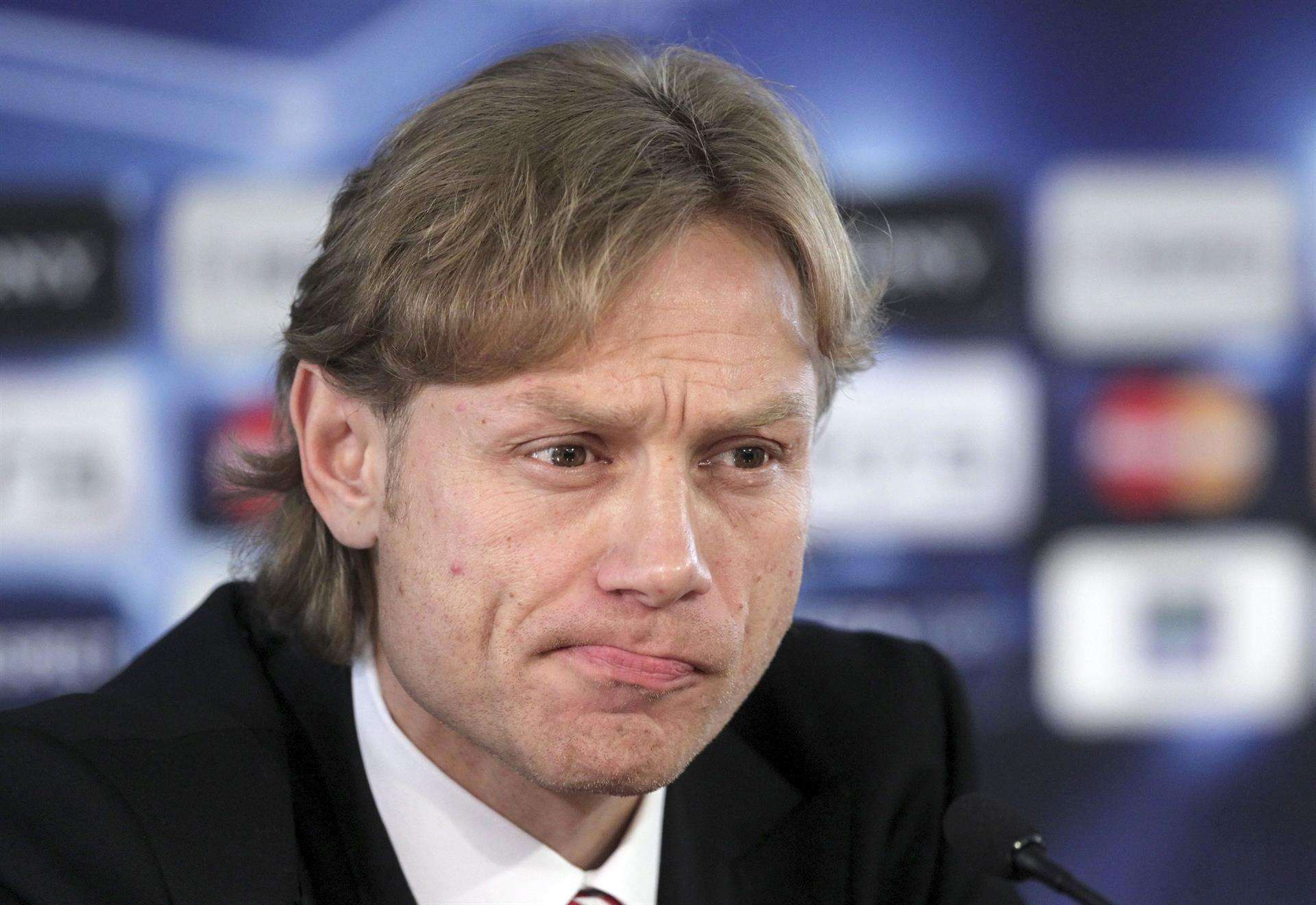 Imagen de archivo del seleccionador ruso de fútbol, Valeri Karpin. EFE/Sergei Ilnitsky