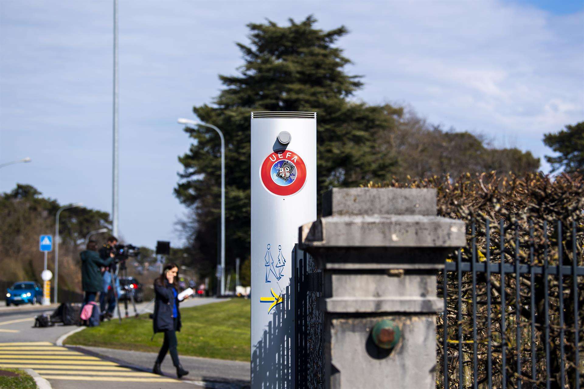 Foro de archivo de la sede de la UEFA en Nyon (Suiza). EFE/EPA/JEAN-CHRISTOPHE BOTT