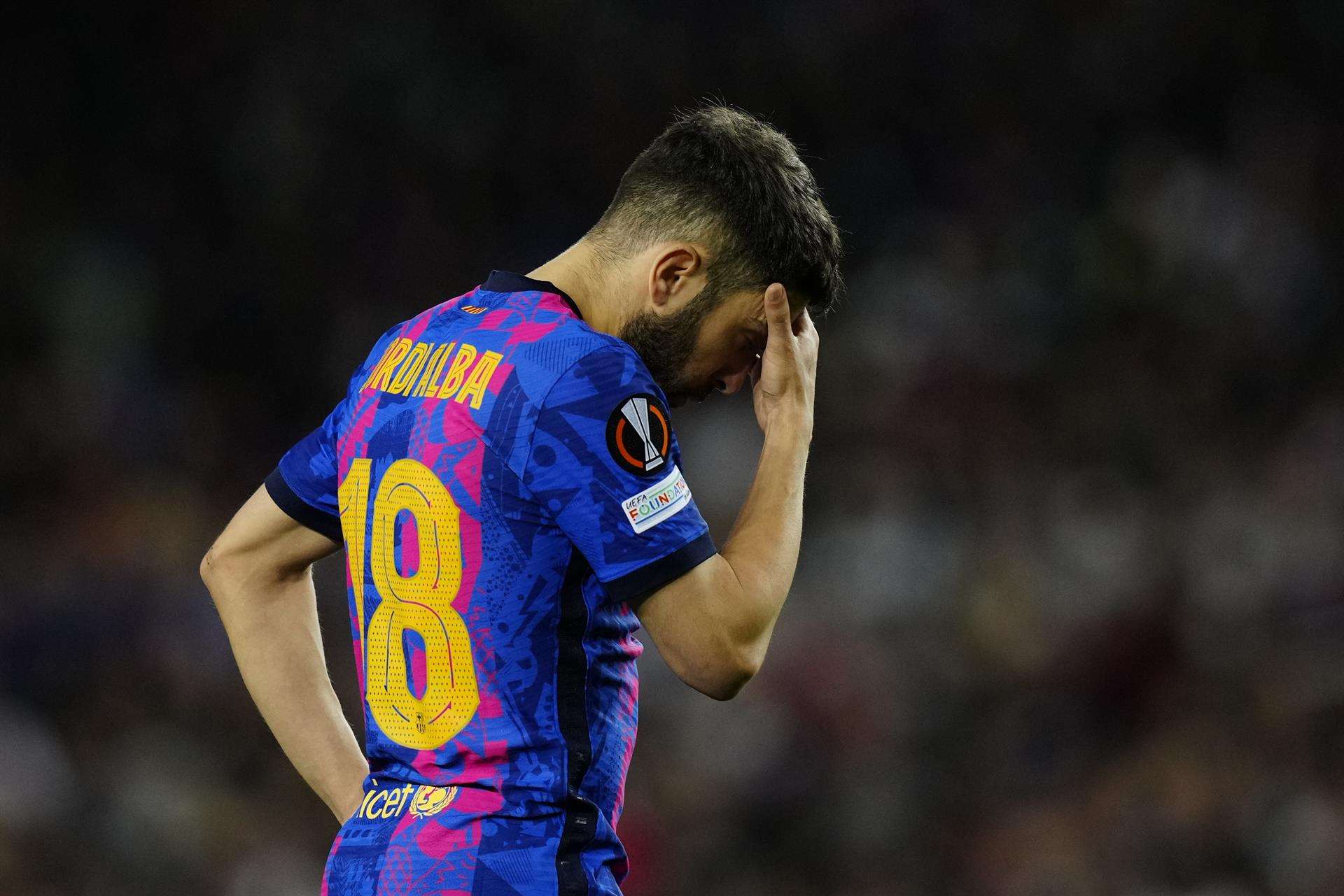 El defensa del FC Barcelona, Jordi Alba, en una foto de archivo. EFE / Enric Fontcuberta