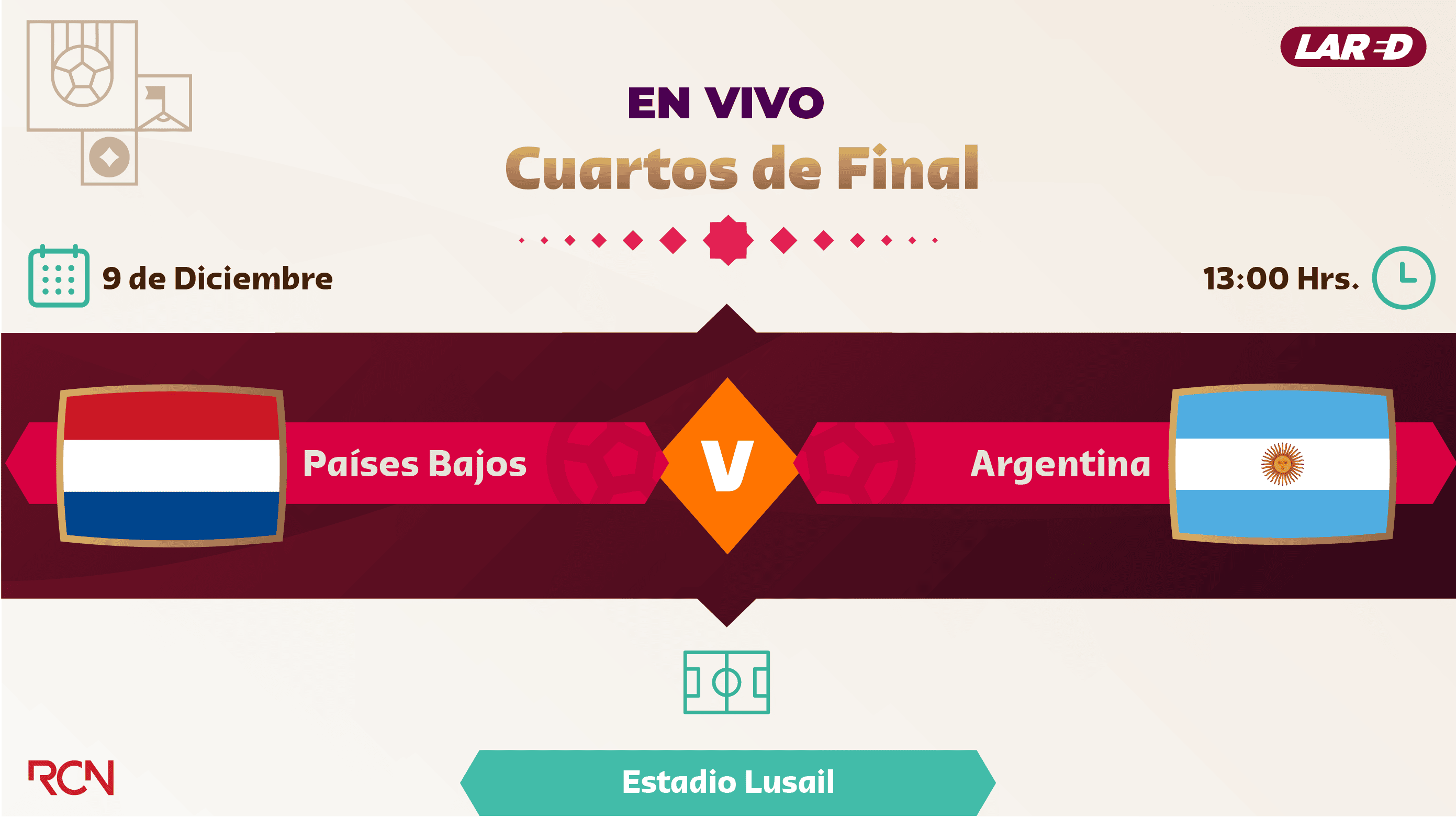 Países Bajos vs Argentina Mundial