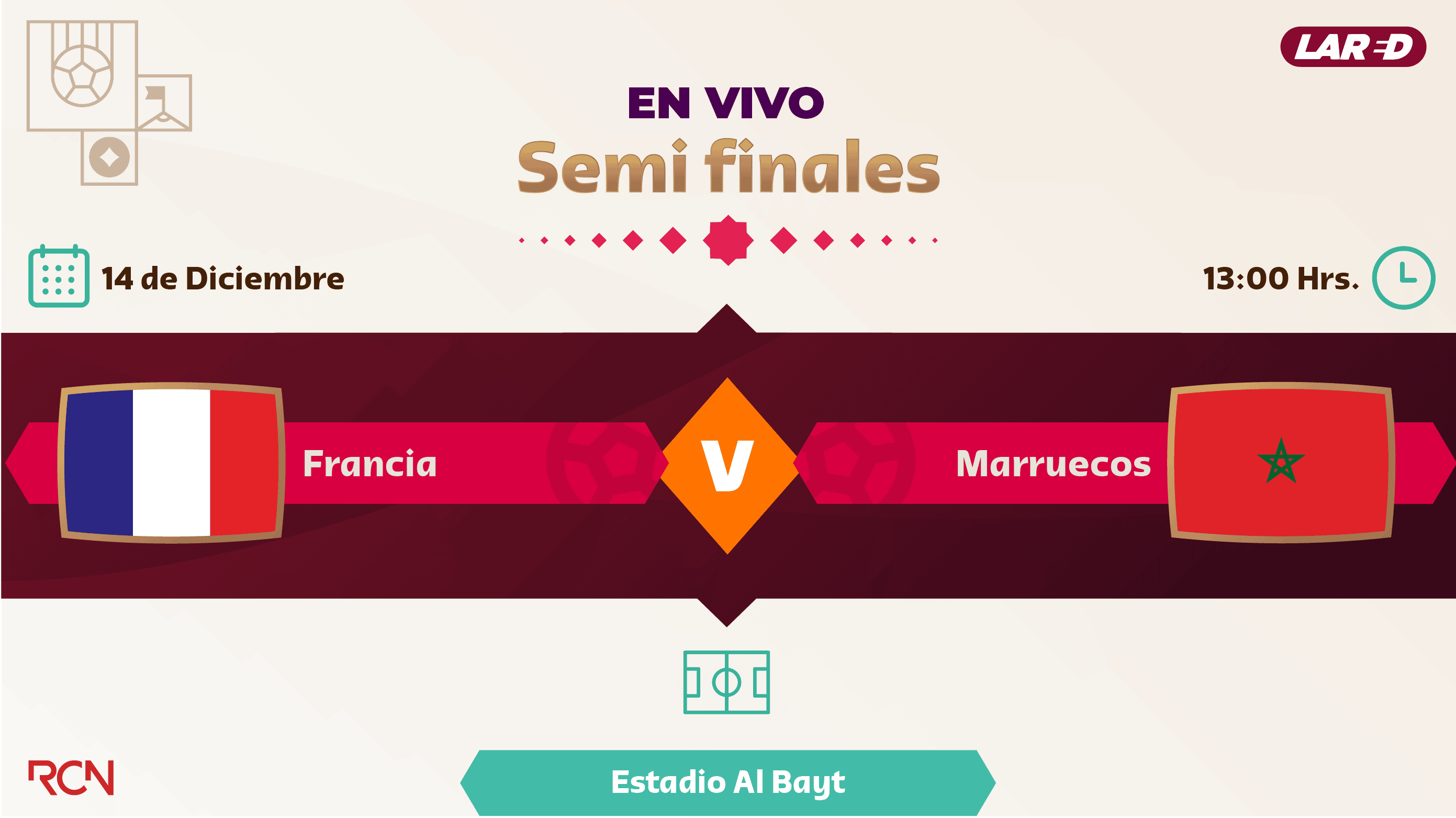 En vivo Francia Marruecos Mundial