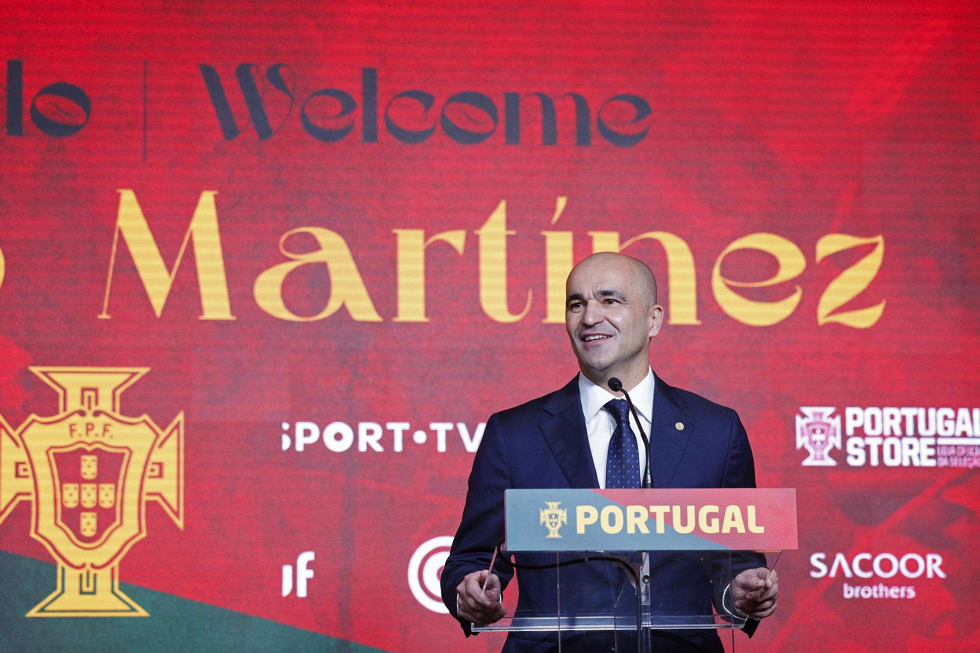 El español Roberto Martínez, en una imagen de archivo de su presentación como el nuevo seleccionador nacional de Portugal.EFE/ António Pedro Santos