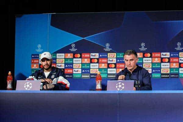El entrenador del París Saint-Germain, Christophe Galtier