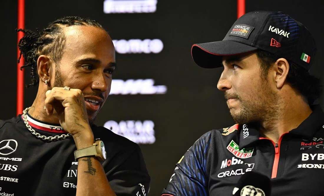 RB19 Checo y Hamilton
