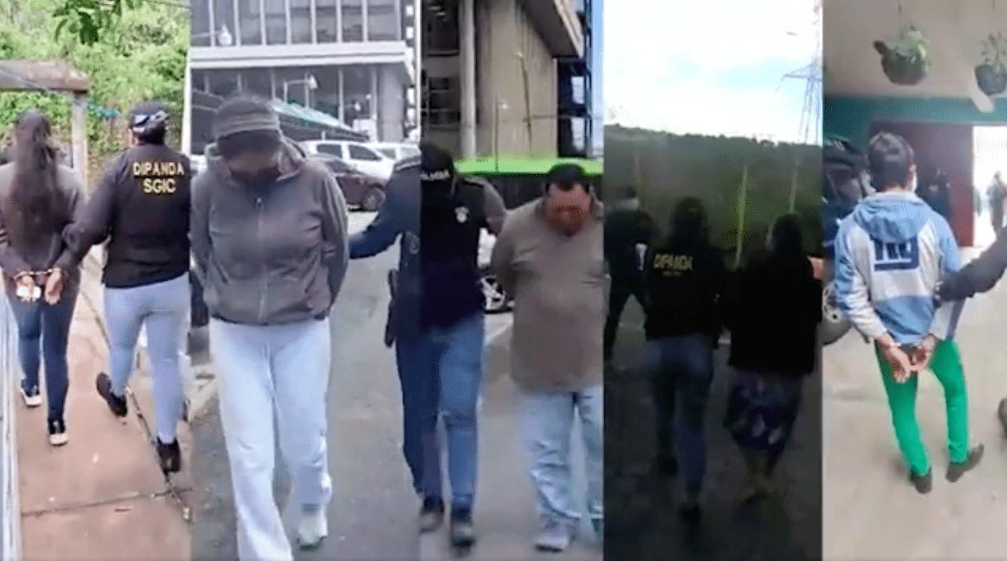 Capturan a 10 presuntos extorsionistas integrantes de la Mara 18