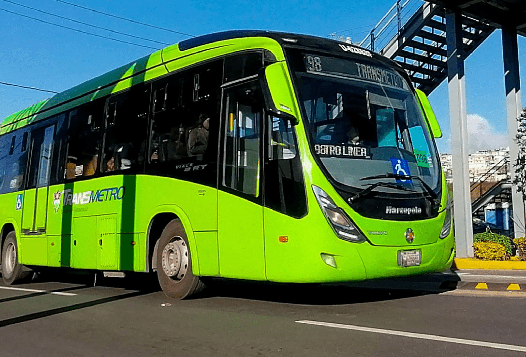 Desde el 2 de marzo se informó de la deshabilitación de la Línea 1 del Transmetro por trabajos de mantenimiento. Calzada Aguilar Batres