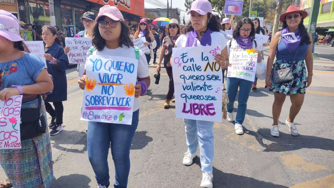 GALERÍA: Así fue la marcha en Guatemala en conmemoración del #DíaInternacionaldelaMujer