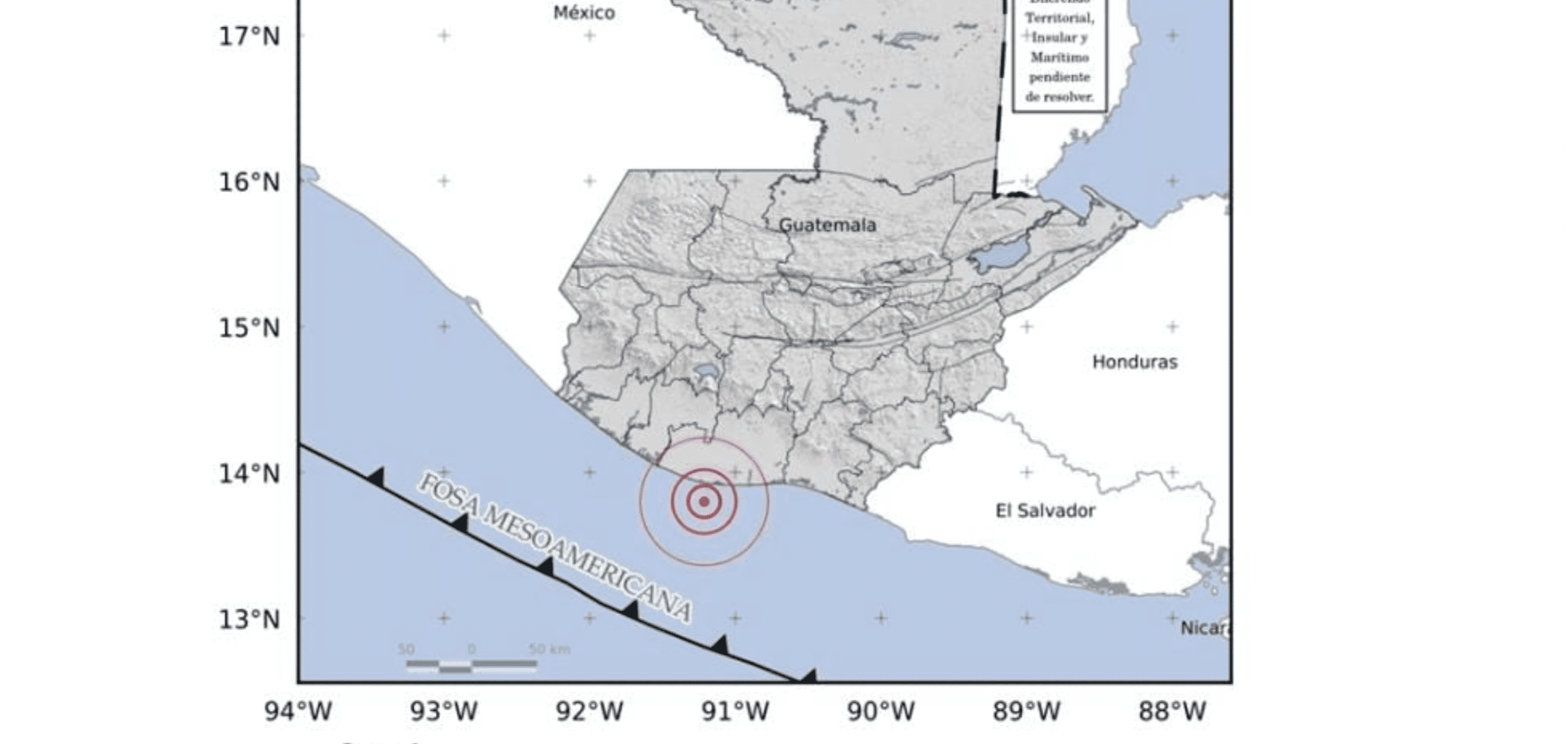 Se registra sismo de magnitud 4.4 con epicentro en Océano Pacífico.