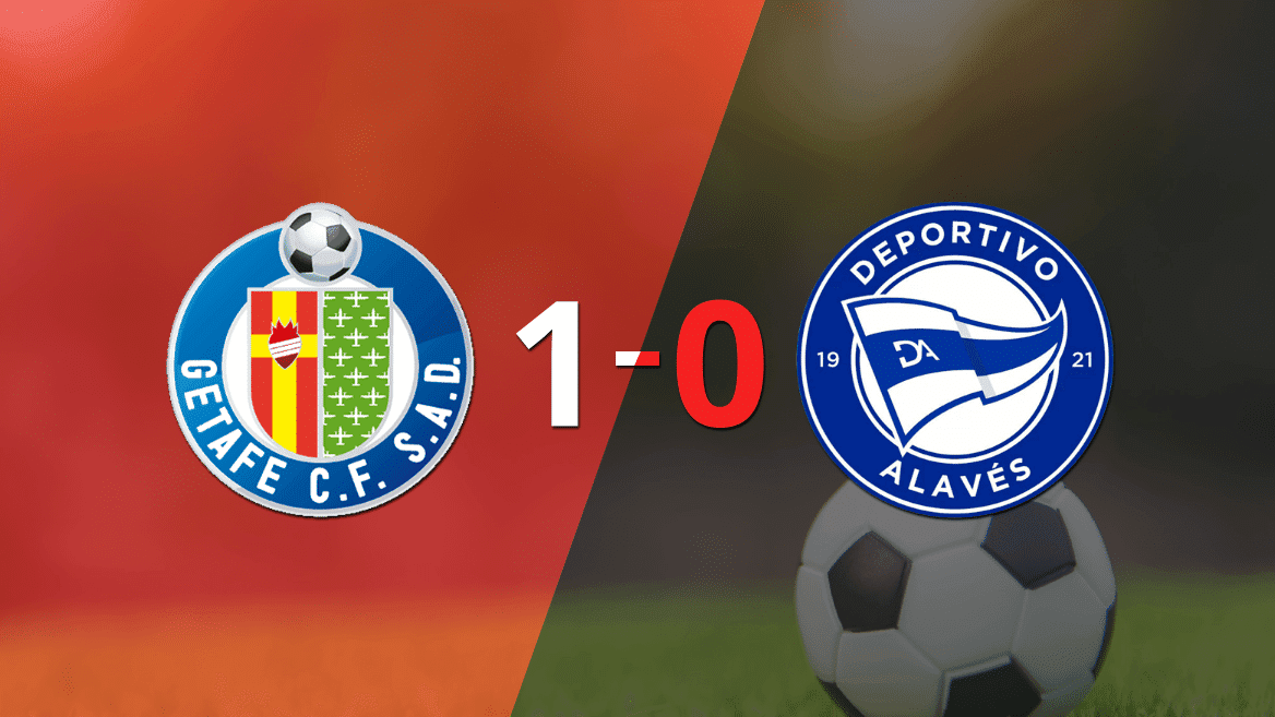 Getafe venció por la mínima a Alavés