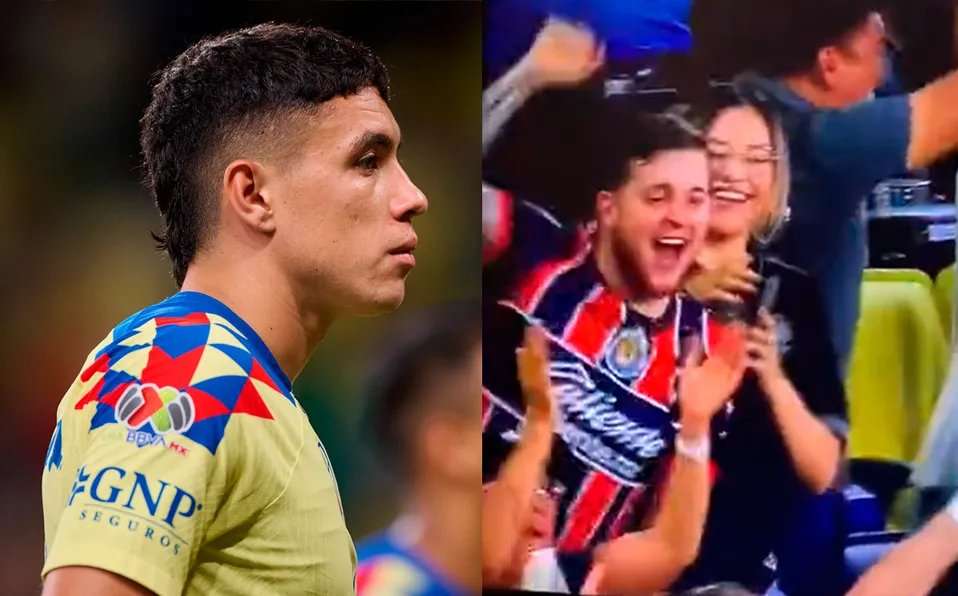 Reacciones al aficionado de Chivas celebrando gol al América
