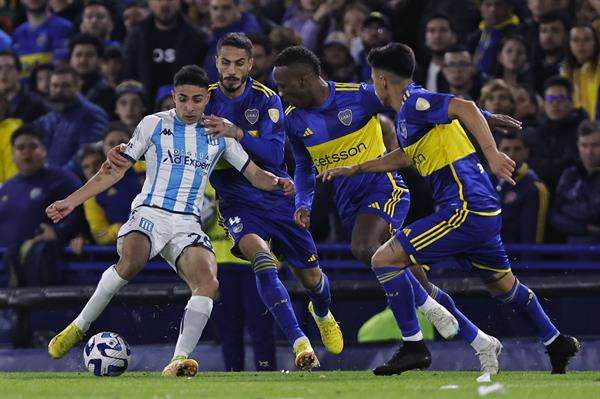 Boca Juniors y Racing Club igualaron sin goles en la Bombonera en un intenso partido válido por los cuartos de final de la Copa Libertadores