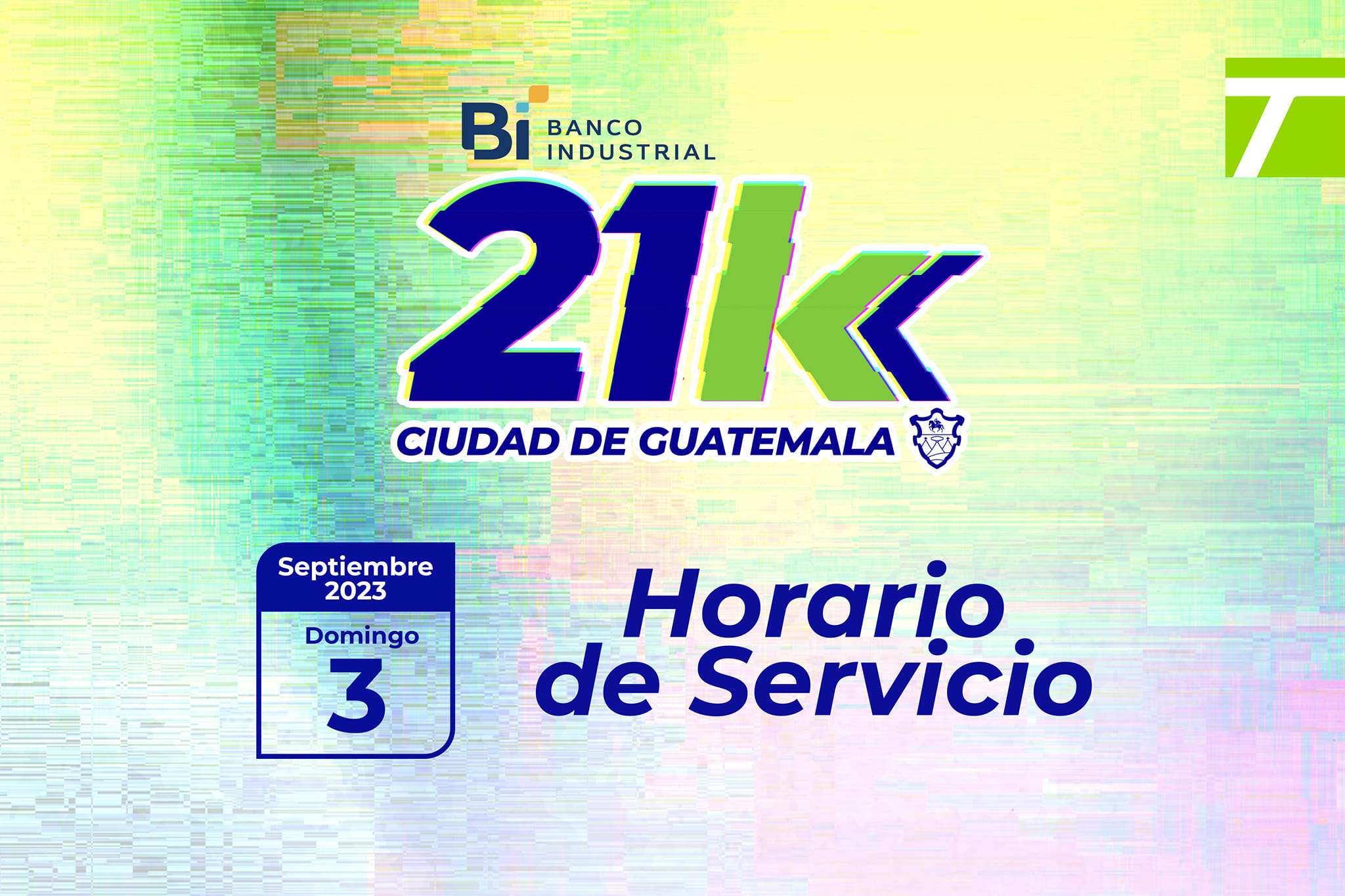 Transmetro con cambios por los 21K de la Ciudad de Guatemala