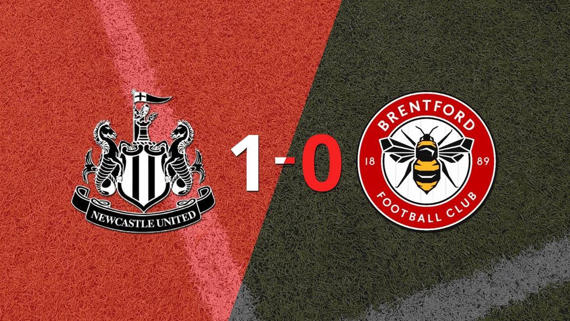 Newcastle United le ganó 1-0 como local a Brentford