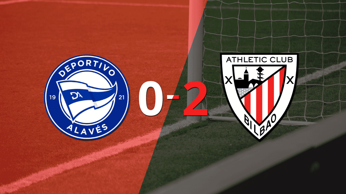 Athletic Bilbao, de visitante, derrotó 2-0 a Alavés