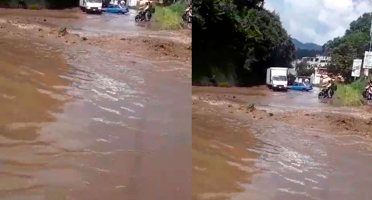 Río Platanitos se desborda debido a fuerte lluvia