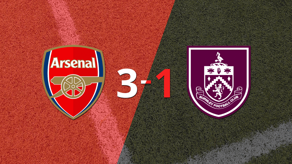 Gran victoria de Arsenal sobre Burnley por 3-1