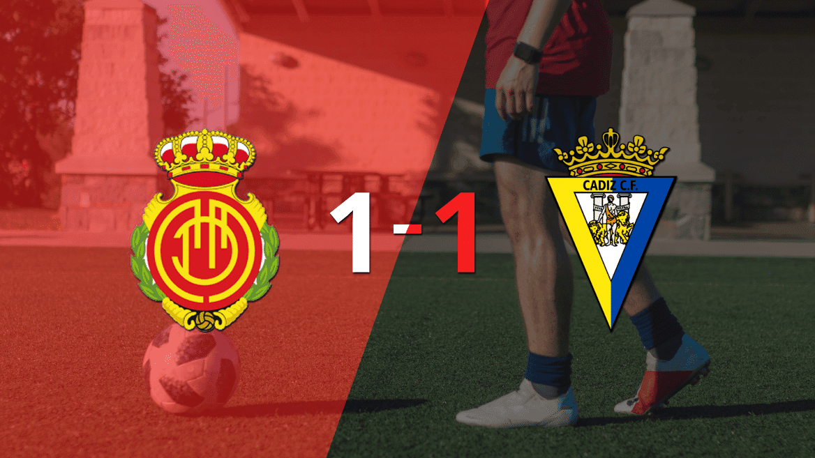 Mallorca y Cádiz se reparten los puntos y empatan 1-1