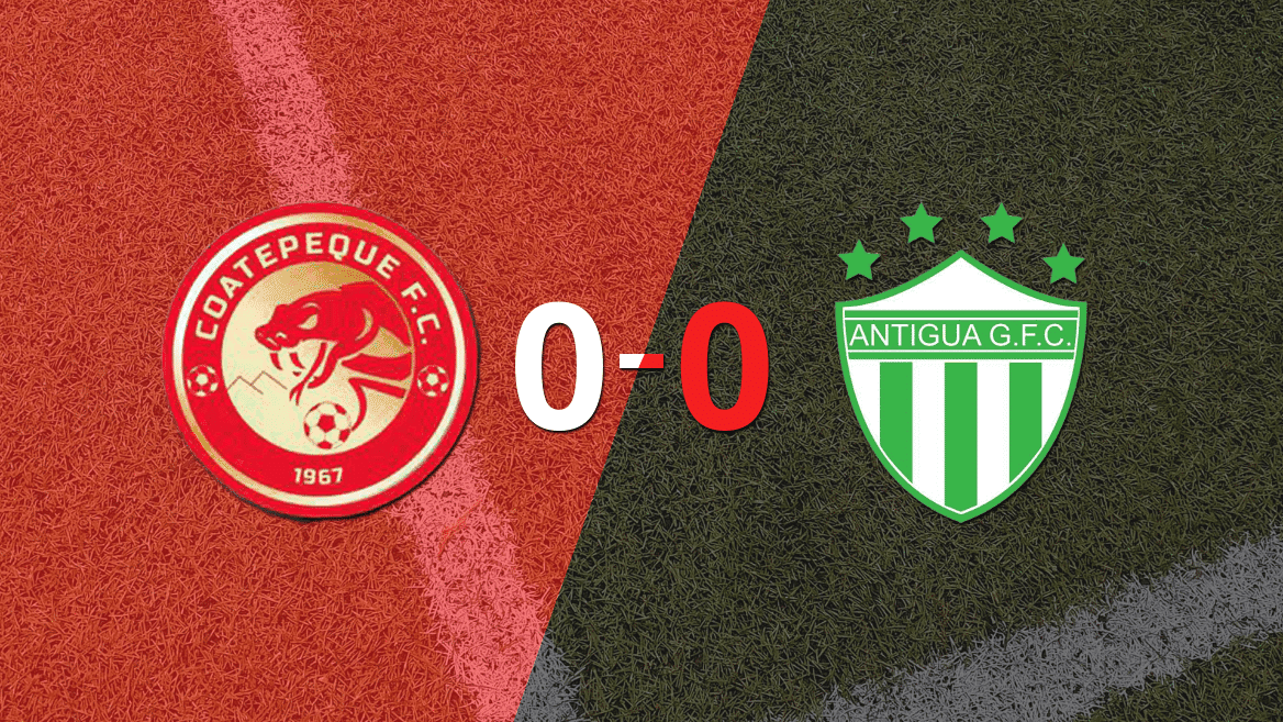 Dep. Coatepeque y Antigua GFC no se hicieron daño y empataron sin goles