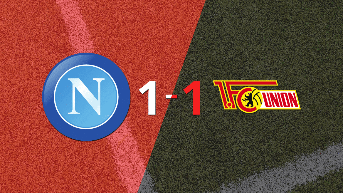 Napoli no pudo en casa ante Unión Berlín y empataron 1-1