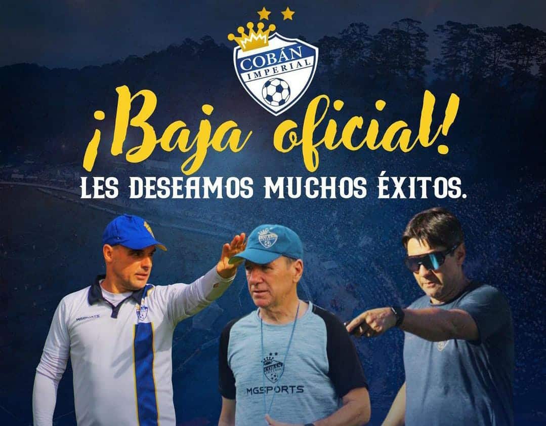 Cobán Imperial toma una decisión con su Cuerpo Técnico
