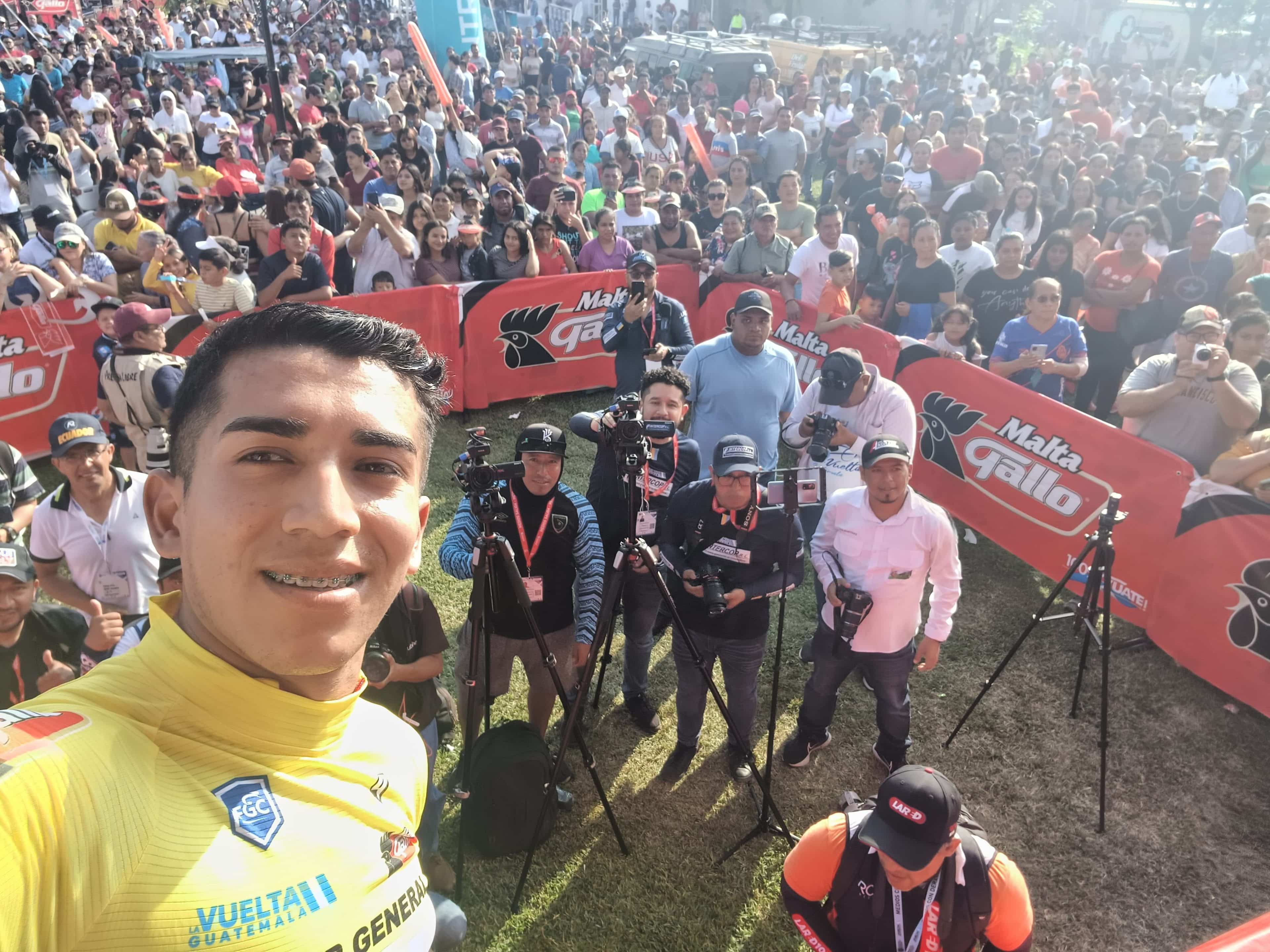 Nixon Rosero corredor de la Selección de Ecuador esta listo para defender el liderato de la Vuelta 62 a Guatemala la cual disputará la etapa 2 este domingo.