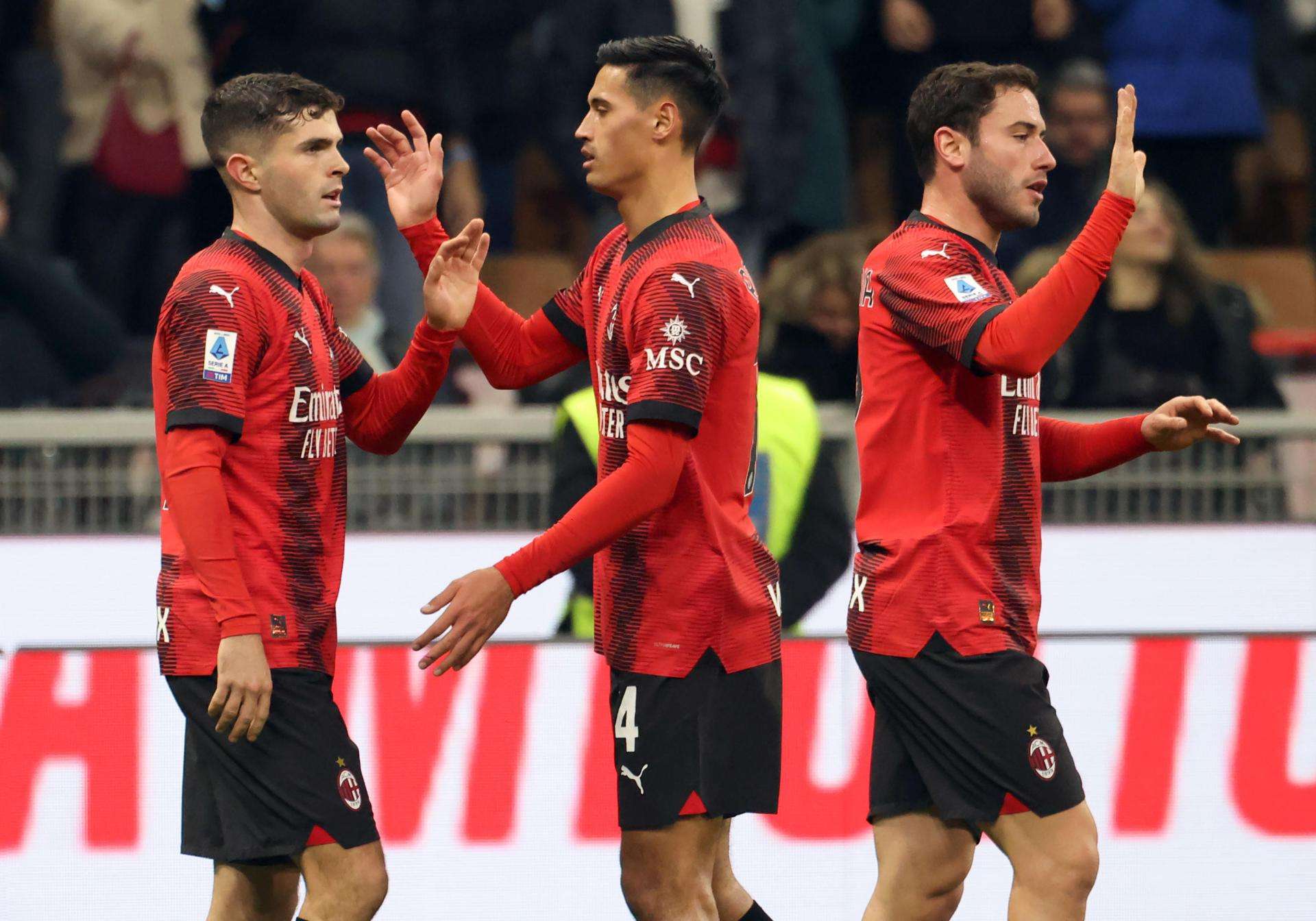 Milan logró el triunfo gracias al gol de Pulisic