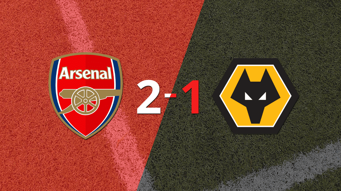 Arsenal derrotó 2-1 en casa a Wolverhampton
