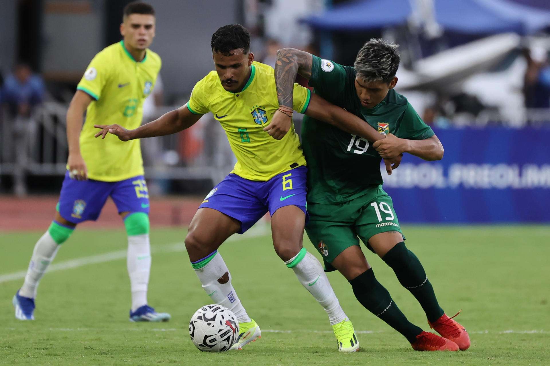 Brasil con victoria apretada en el inicio del preolímpico sudamericano